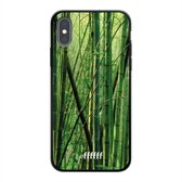 iPhone X Hoesje TPU Case - Bamboo #ffffff
