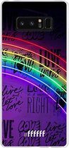 Samsung Galaxy Note 8 Hoesje Transparant TPU Case - Love is Love #ffffff