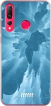Huawei P30 Lite Hoesje Transparant TPU Case - Ice Stalactite #ffffff