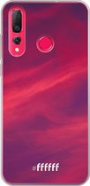 Huawei P30 Lite Hoesje Transparant TPU Case - Red Skyline #ffffff