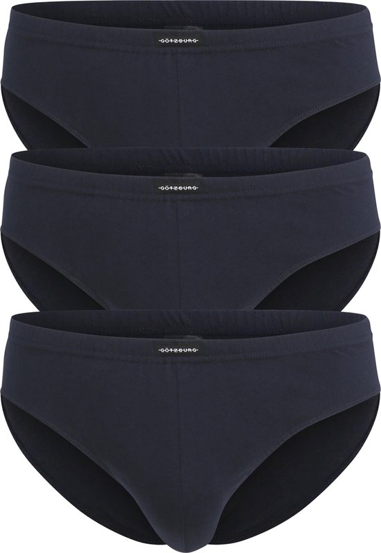 Gotzburg heren slips (3-pack) - donkerblauw - Maat: L