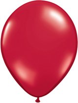 Ballonnen Robijn Rood 35 cm 100 stuks