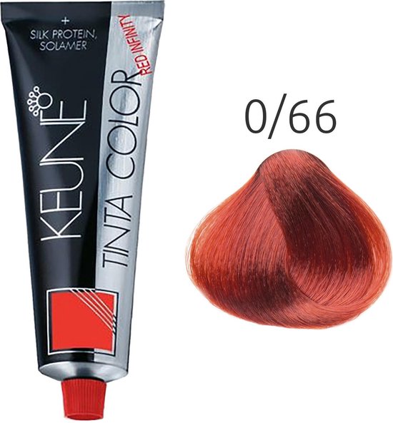 Keune Tinta Color Tube #0/66 Red – Haarfarbe In Rot, Für Professionelle Anwendung