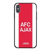 6F hoesje - geschikt voor iPhone X -  TPU Case - AFC Ajax - met opdruk #ffffff