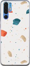 Huawei P30 Pro Hoesje Transparant TPU Case - Terrazzo N°3 #ffffff