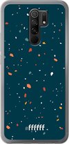 Xiaomi Redmi 9 Hoesje Transparant TPU Case - Terrazzo N°9 #ffffff