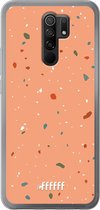 Xiaomi Redmi 9 Hoesje Transparant TPU Case - Terrazzo N°10 #ffffff