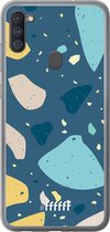 Samsung Galaxy A11 Hoesje Transparant TPU Case - Terrazzo N°7 #ffffff