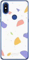 Xiaomi Mi Mix 3 Hoesje Transparant TPU Case - Terrazzo N°6 #ffffff