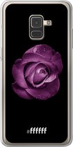 Samsung Galaxy A8 (2018) Hoesje Transparant TPU Case - Purple Rose #ffffff