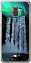Samsung Galaxy A8 (2018) Hoesje Transparant TPU Case - Waterfall Polar Lights #ffffff