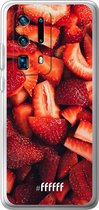 6F hoesje - geschikt voor Huawei P40 Pro+ -  Transparant TPU Case - Strawberry Fields #ffffff