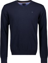 Haze & Finn Trui Knit V Me 0200 Dark Navy Mannen Maat - XS