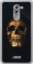 Honor 6X Hoesje Transparant TPU Case - Gold Skull #ffffff