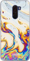 Xiaomi Pocophone F1 Hoesje Transparant TPU Case - Bubble Texture #ffffff