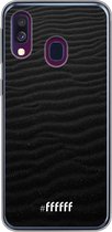 Samsung Galaxy A40 Hoesje Transparant TPU Case - Black Beach #ffffff