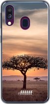 Samsung Galaxy A40 Hoesje Transparant TPU Case - Tanzania #ffffff
