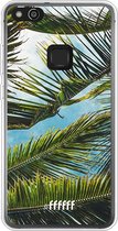 Huawei P10 Lite Hoesje Transparant TPU Case - Palms #ffffff