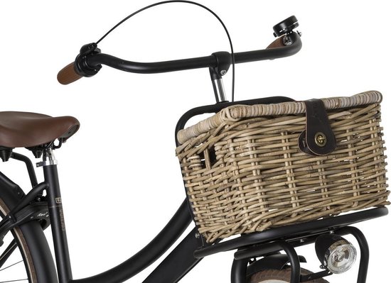 Fastrider Sera Rotan Fietsmand - Naturel - 8L - Handgemaakt - met Klep |  bol.com
