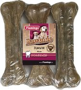 Flamingo Dog Snack Rawhide Bone 16 cm 3 pièces - 300 gr - 3 pièces x 16 cm