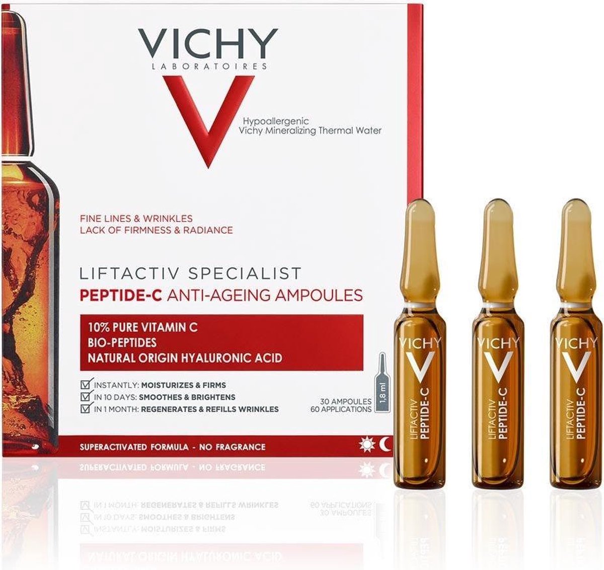 toenemen stil wijk Vichy Liftactiv Specialist Anti-aging Ampullen - 30x1,8ml- anti-rimpel  serum | bol.com