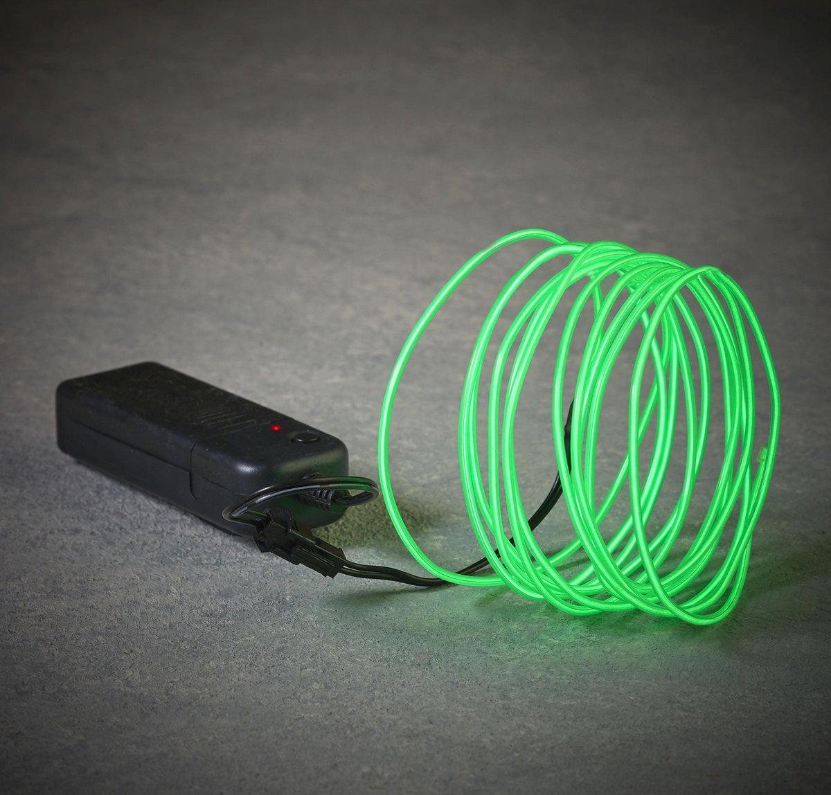Luca Lighting - Neon light string green led battery operated - l275cm