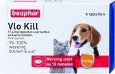 2x Beaphar Vlo Kill Anti Vlooien Tabletten Hond 1 -11 kg 6 tabletten