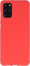 Hoesje Geschikt voor de Samsung Galaxy S20 Plus - Backcover Color Telefoonhoesje - Rood