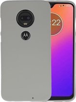 Hoesje Geschikt voor de Motorola Moto G7 - Backcover Color Telefoonhoesje - Grijs