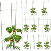 Relaxdays 12x plantensteun tomaten - klimplantensteun - tomatentoren - tomatensteun