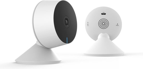 Laxihub M1 - Wifi Beveiligingscamera binnen - Huisdiercamera - Full HD Resolutie - Wifi babymonitor - IP camera - Kleur wit van Laxihub — afbeelding 4