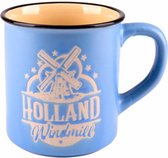Campmug Beker Holland Molen Blauw - Souvenir