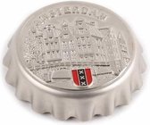 Kroonkurkopener Magneet Gracht Zilver - Souvenir