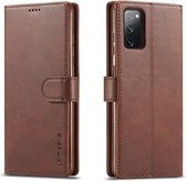 LC.IMEEKE Samsung Galaxy S20 FE Wallet Book Case Bruin