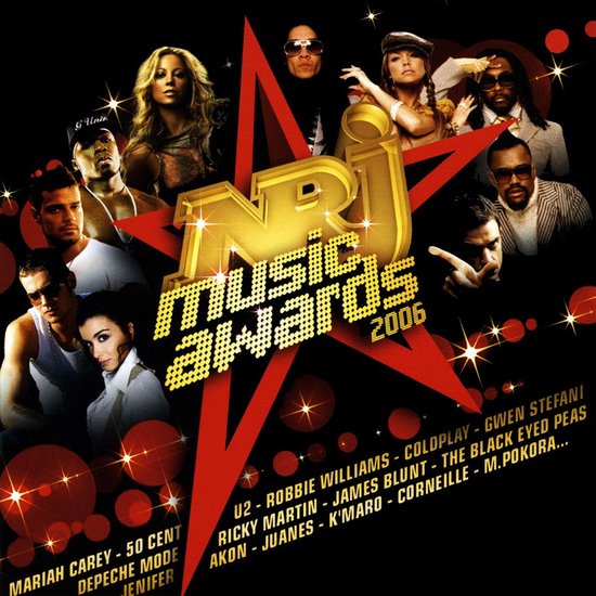 NRJ Music Awards 2006 hoes met artiesten zoals Mariah Carey, Robbie Williams, en Black Eyed Peas.