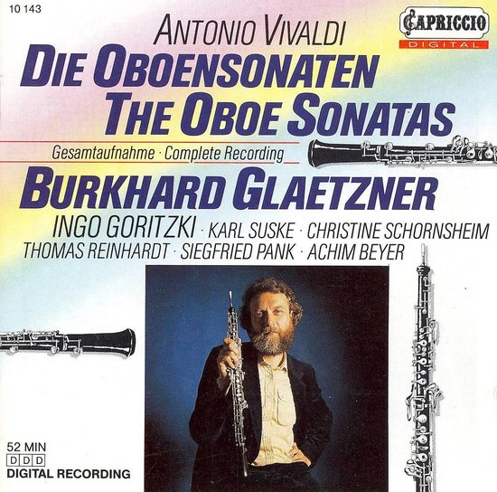 Vivaldi The Oboe Sonatas, Burkhard Glaetzner CD (album) Muziek bol