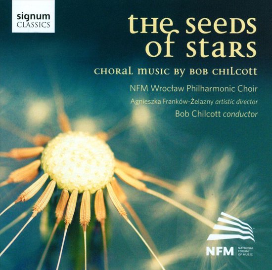 CD-hoes met de titel 'the seeds of stars', erop staat een close-up van een paardenbloem