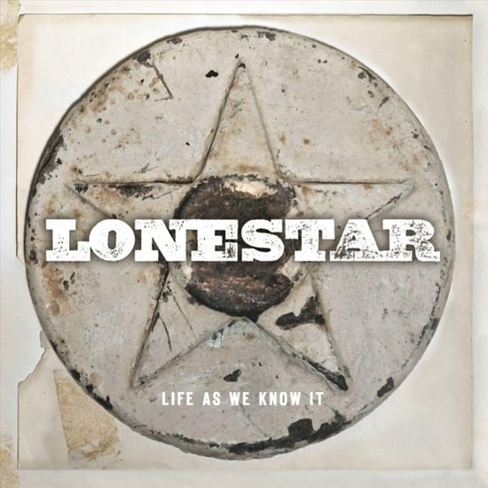 Een ster met de tekst "LONESTAR LIFE AS WE KNOW IT" erop.