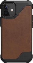 UAG - iPhone 12 mini Hoesje - Back Case Metropolis LT Leer Bruin