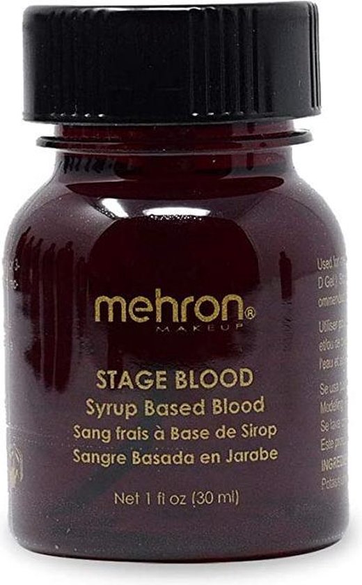 Mehron Nep Bloed Dark Venous/Donker Aderlijk - 30 ml met penseel