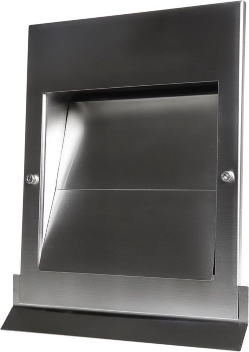 Overdruk Ventilatierooster Sigma 15 cm Geborsteld RVS