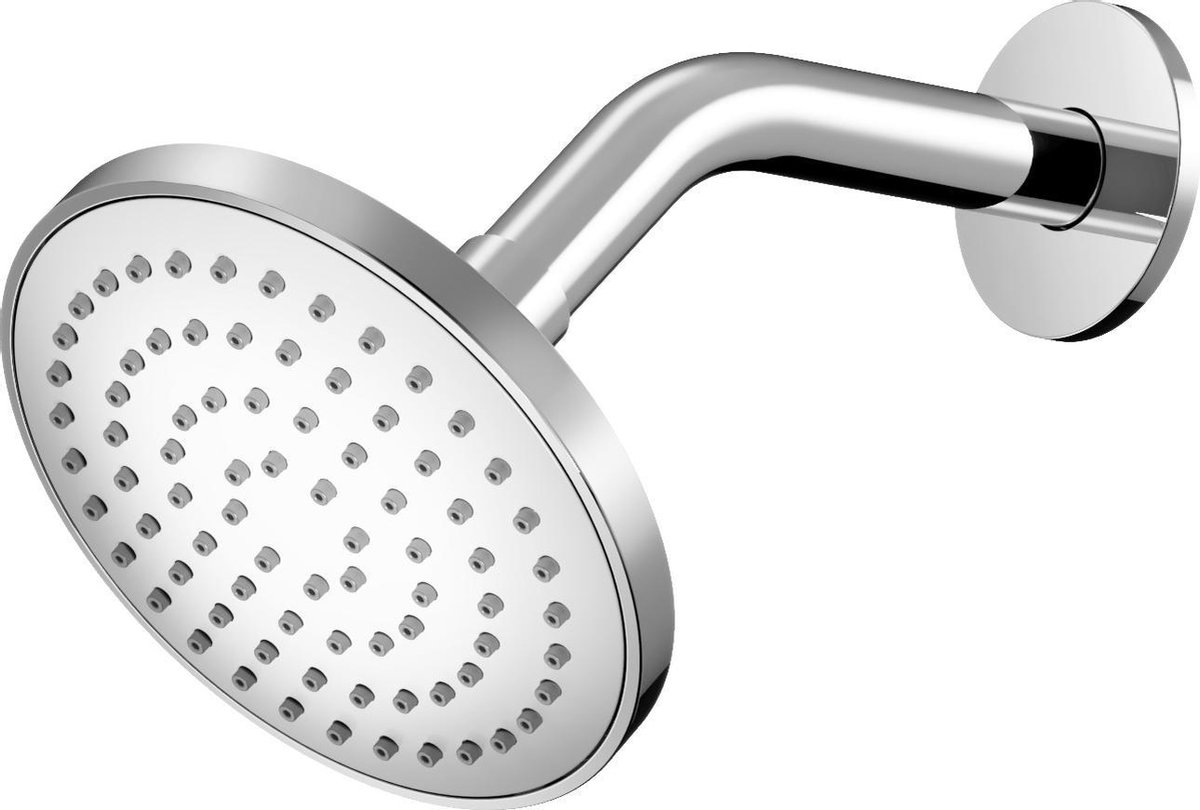 Hotbath Mate hoofddouche inclusief wandarm 13cm rond chroom hoogglans