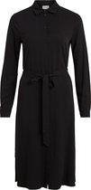 VILA VIDANIA BELT LS SHIRT DRESSSU Dames Jurk - Maat 36