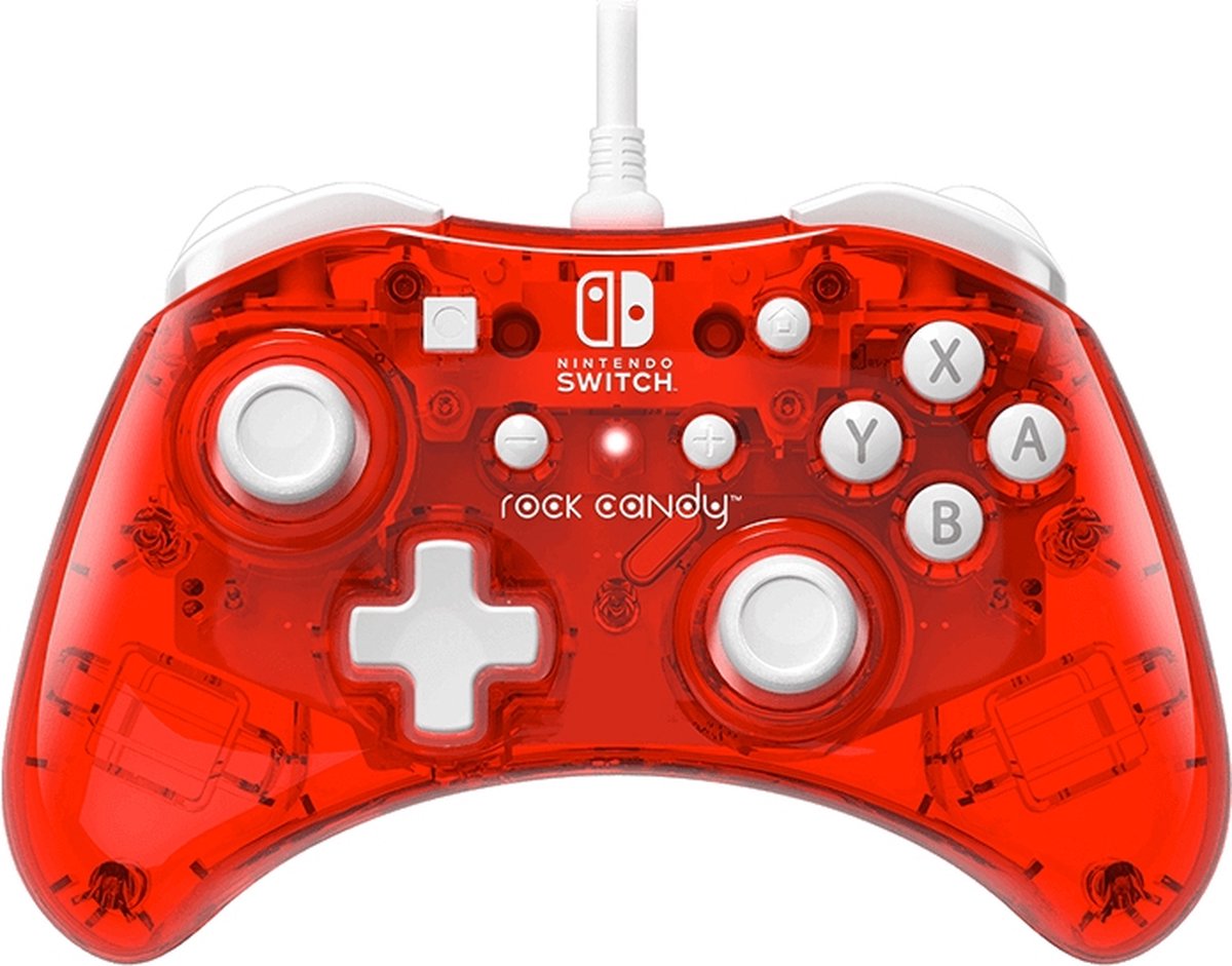 PDP Officially Licensed Nintendo: Rock Candy Wired Controller - Stormin Cherry (Switch)