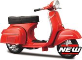 MAISTO VESPA SCOOTERS 125 GTR 1968 1:18 - rood