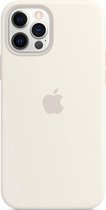 Apple Siliconenhoesje met MagSafe voor iPhone 12 Pro Max - Wit
