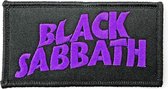 Black Sabbath - Wavy Logo Patch - Zwart/Paars