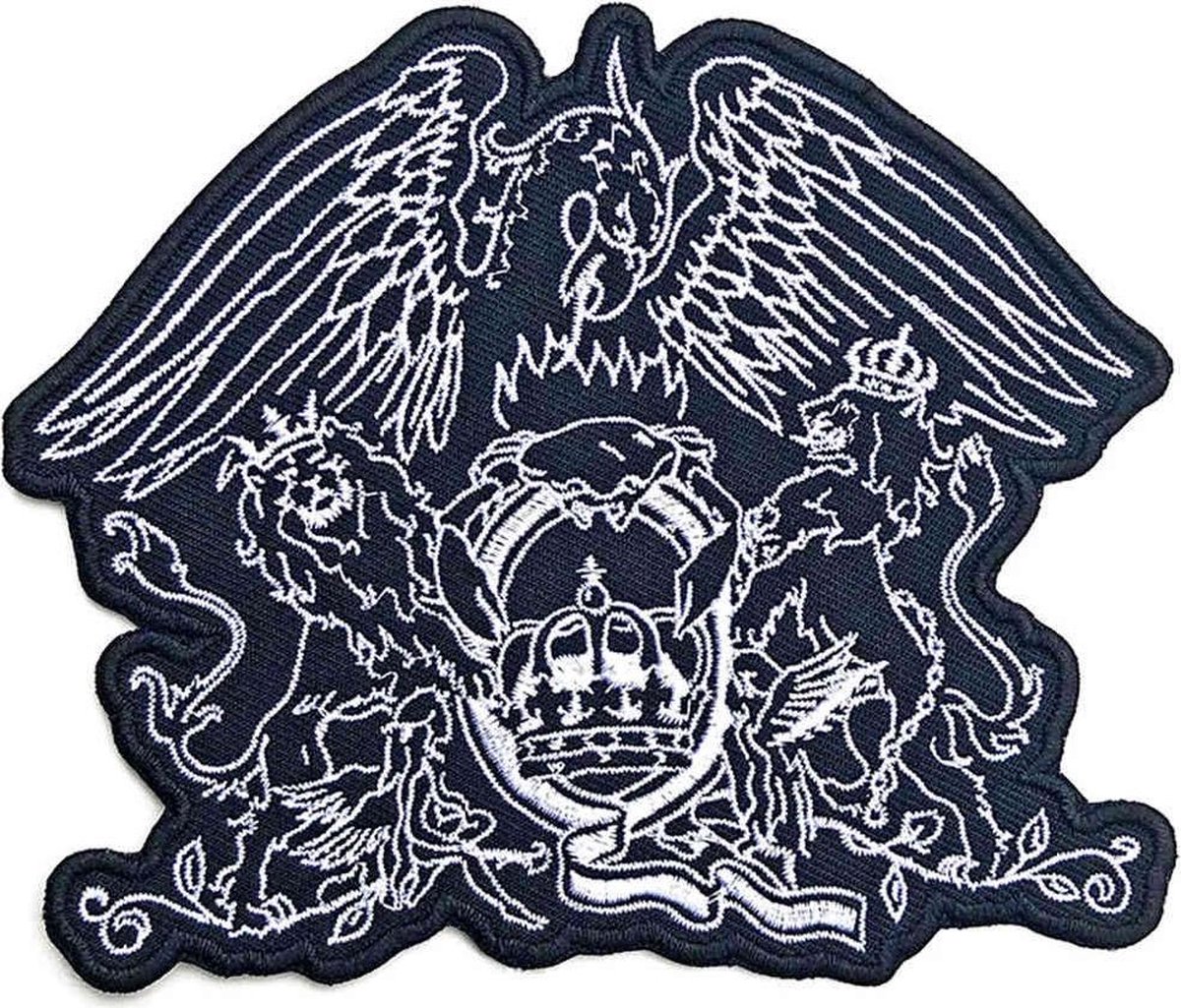 Queen - Cut-Out Crest Patch - Zwart