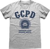 DC Comics Batman Heren Tshirt -XL- GCPD Grijs