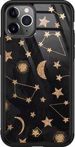 iPhone 11 Pro Max hoesje glass - Counting the stars | Apple iPhone 11 Pro Max  case | Hardcase backcover zwart